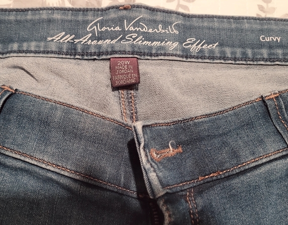 GLORIA VANDERBILT All Around Slimming Jeans ~ Size 20 - Picture 1 of 8